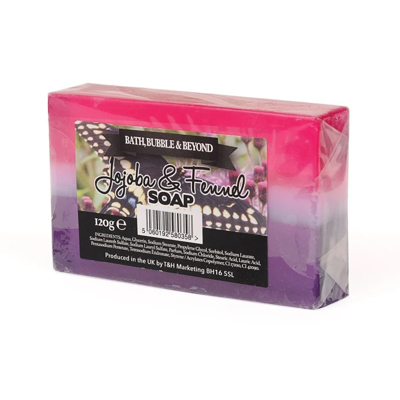 Jojoba & Fennel Glycerin Soap Slice - Bath Bubble & Beyond 120g